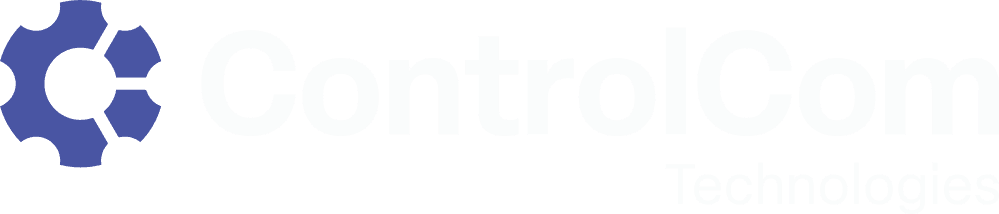 ControlCom horizontal logo, for dark backgrounds